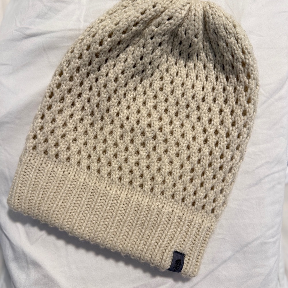 The North Face Off-White Knit Beanie
